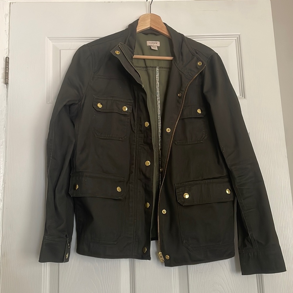 EUC- green J Crew jacket
